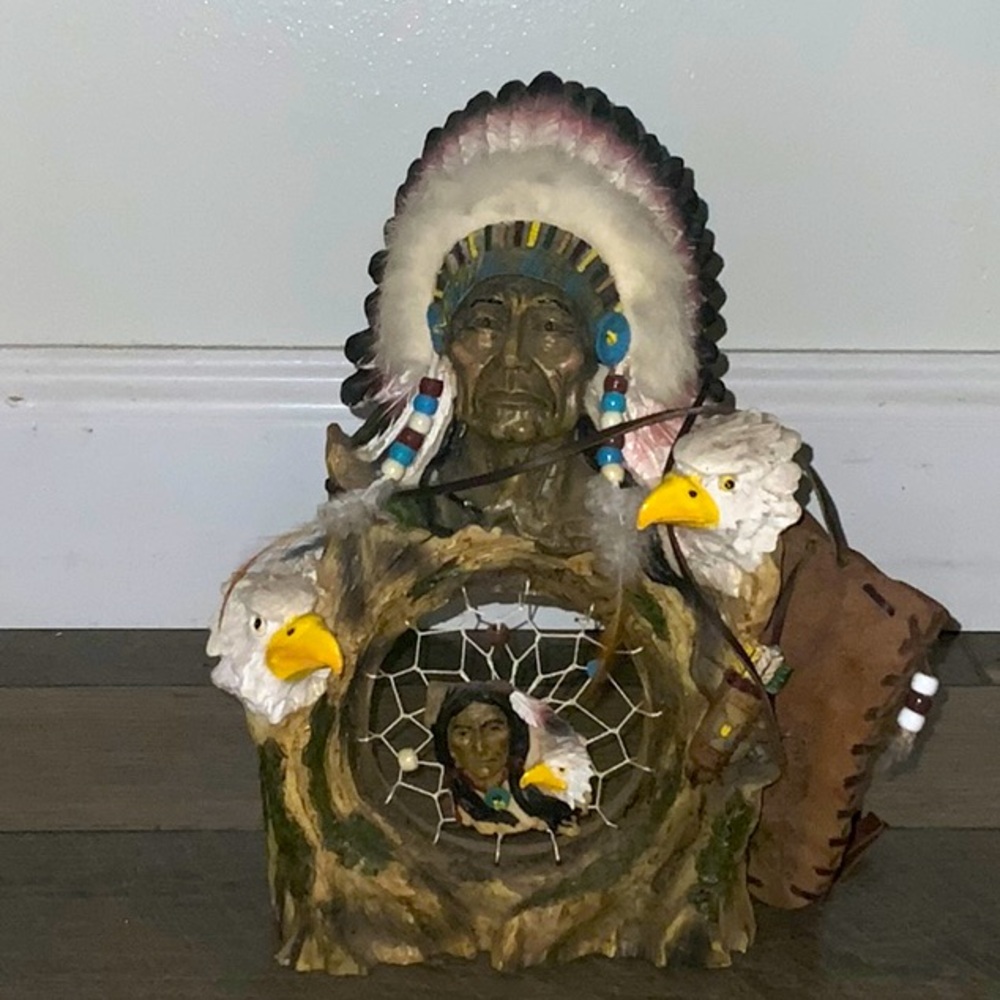 Native American chief resin sculpture minis 3
